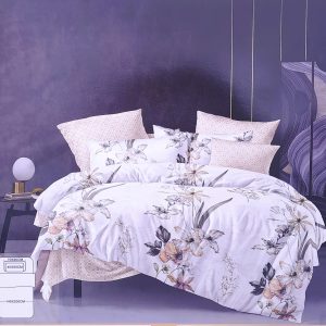 Sendia 3 részes ágyneműhuzat szett, virágos bézs